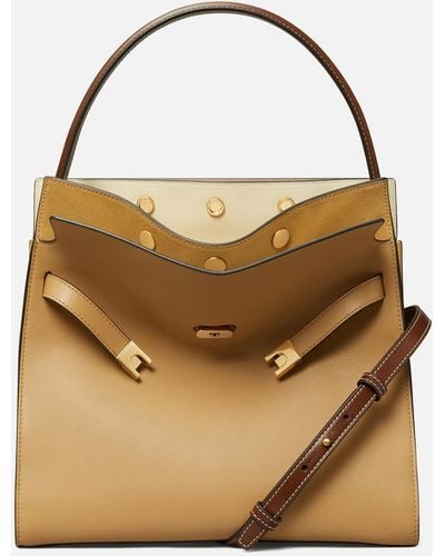 Tory Burch Lee Radziwill Double Bag - Natural