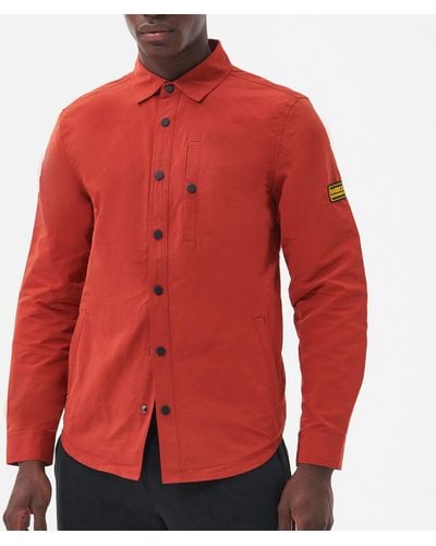 Barbour Link Matte Shell Overshirt - Red