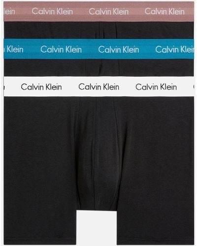 Calvin Klein Cotton Stretch Logo Boxer Briefs - Black