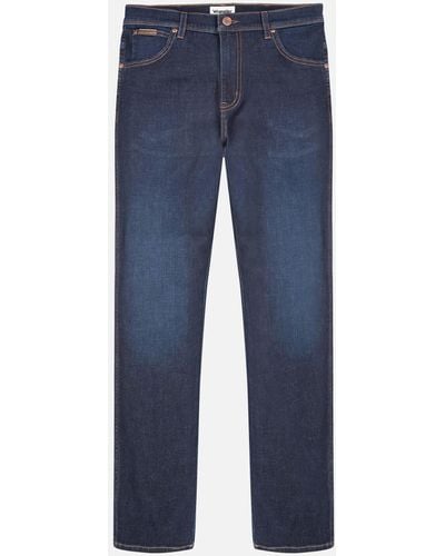 Wrangler Texas Slim Fit Cotton-blend Jeans - Blue