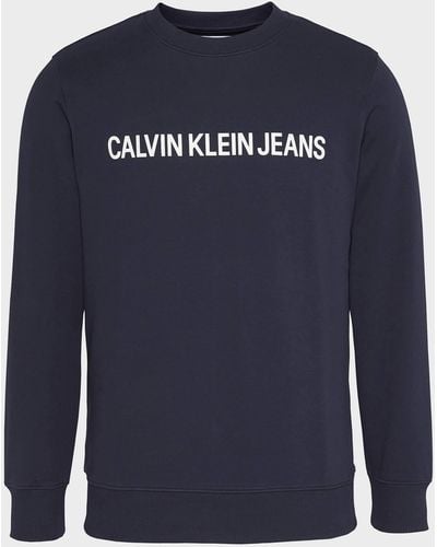Calvin Klein Core Institutional Logo Sweatshirt - Blue