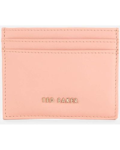 Ted Baker Garcina Logo-detailed Leather Cardholder - Pink