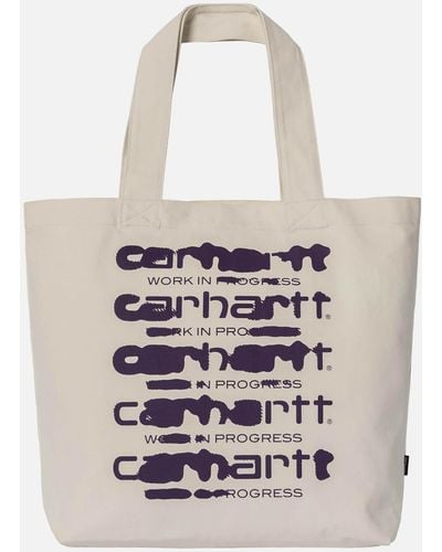 Carhartt Graphic Canvas Tote Bag - White