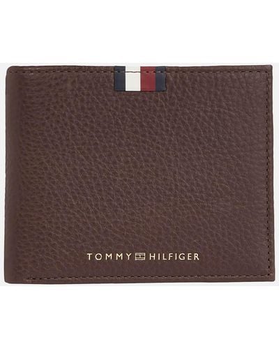 Tommy Hilfiger Corp Mini Leather Wallet - Brown
