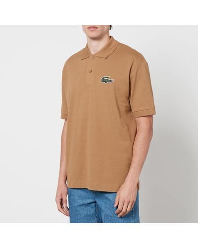 Lacoste Do Croc 80's Cotton-piqué Polo Shirt - Brown