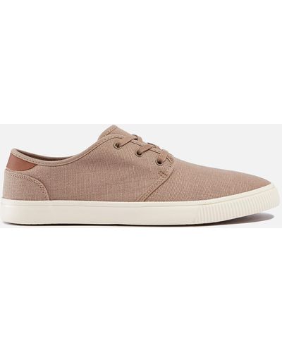 TOMS Carlo Canvas Court Shoes - Brown