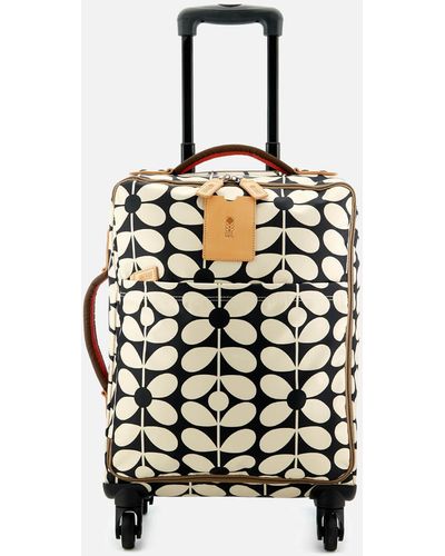 Orla Kiely Sixties Stem Nylon Travel Cabin Case - Black