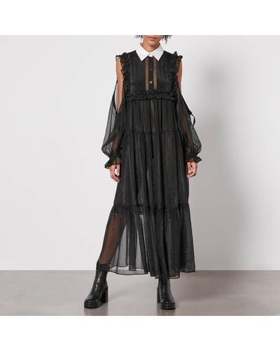 Stella Nova Yane Chiffon Dress - Black