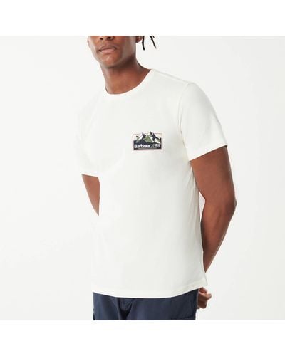 Barbour Glasson Cotton-jersey T-shirt - White