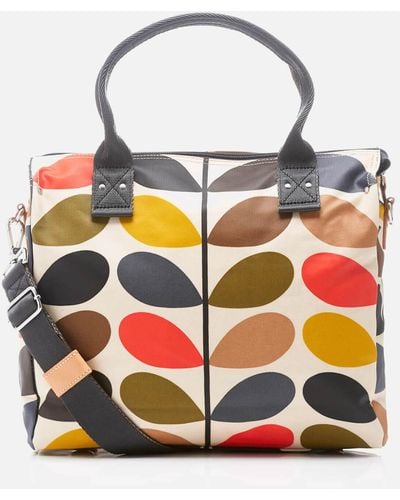 Orla Kiely Stem Zip Messenger Bag - Multicolour