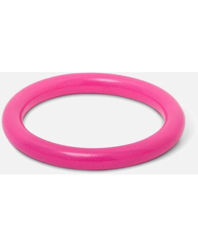 Lulu Colour Enamel Ring - Pink