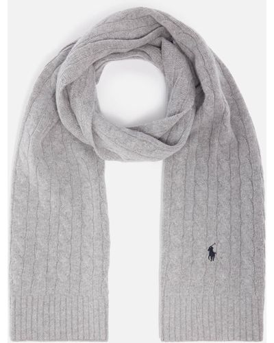 Polo Ralph Lauren Classic Cable Scarf - Grey