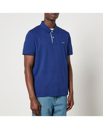 GANT Contrast Rugger Stretch-cotton Piqué Polo Shirt - Blue