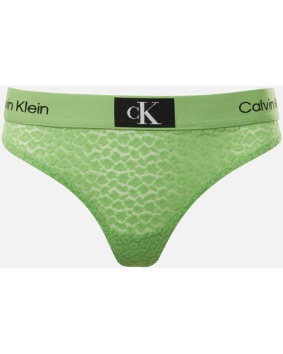 Calvin Klein Modern Lace Thong - Green