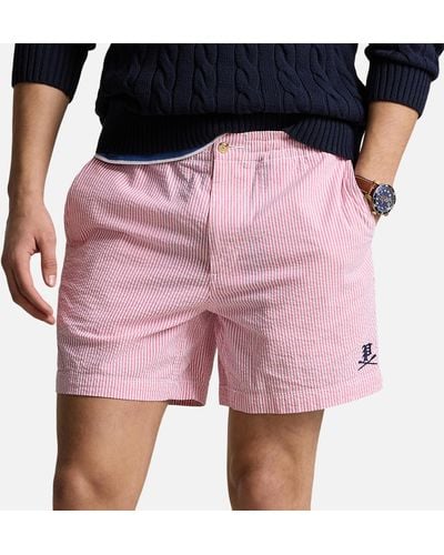 Polo Ralph Lauren Seersucker-Shorts Polo Prepster - Pink