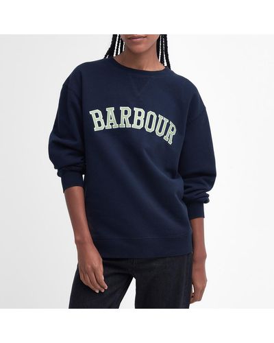 Barbour Northumberland Cotton-jersey Sweatshirt - Blue