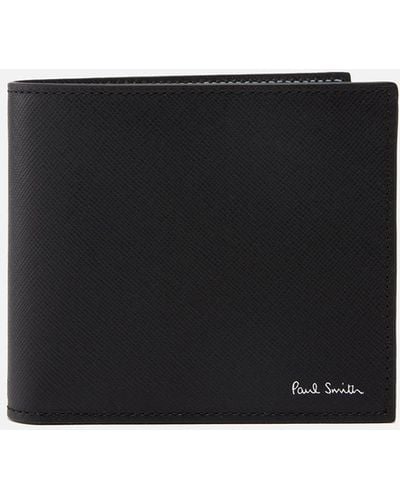 Paul Smith Balloon Leather Billfold Wallet - Black
