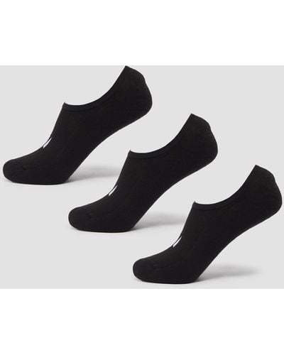 Mp Unisex Invisible Socks (3 Pack) - Black