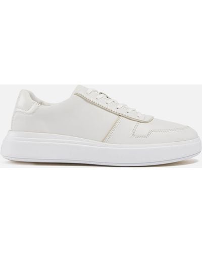 Calvin Klein Leather Sneakers - White