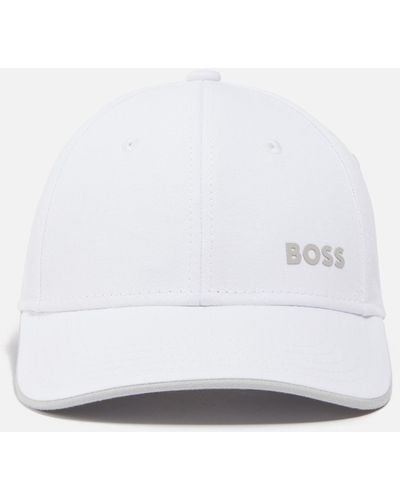 BOSS Bold Cotton-Twill Cap - Weiß