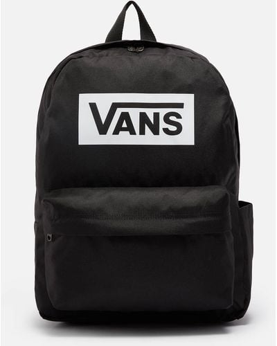Vans Old Skool Boxed Logo-printed Canvas Backpack - Black