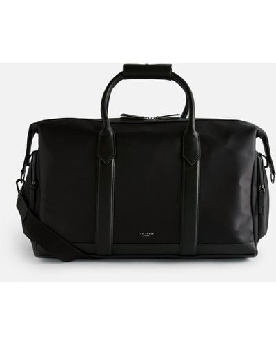 Ted Baker Hedley Faux Leather Duffle Bag - Black