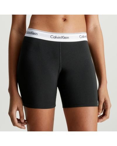 Calvin Klein Modern Logo-print Stretch-jersey Boxer Shorts - Black