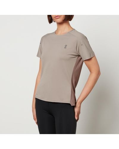 On Shoes Performance Stretch-jersey T-shirt - Grey
