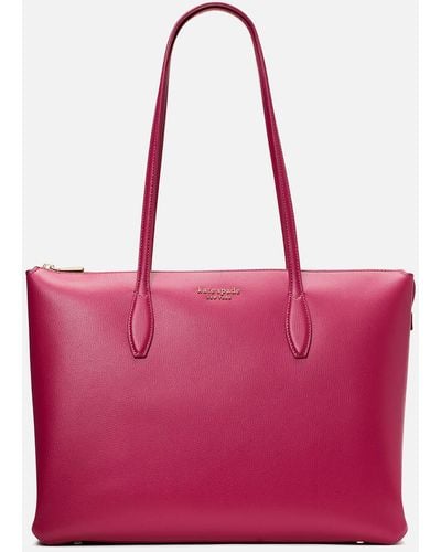 Kate Spade All Day Large Leather Tote Bag - Pink