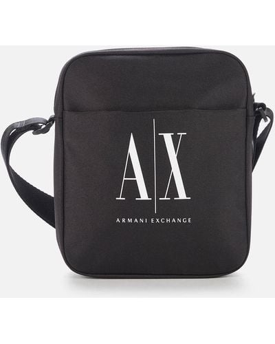 Armani Exchange Ax Logo Crossbody Bag - Black