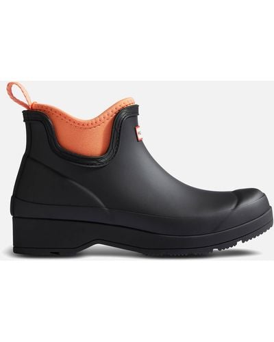 HUNTER Play Neoprene And Rubber Chelsea Boots - Black