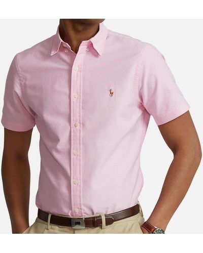 Polo Ralph Lauren Oxford Cotton-Piqué Shirt - Pink