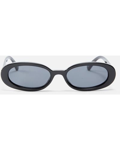 Le Specs Outta Love Acetate Oval-frame Sunglasses - Blue