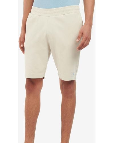 Barbour Cotton Cleatlam Sweat Shorts - Natural