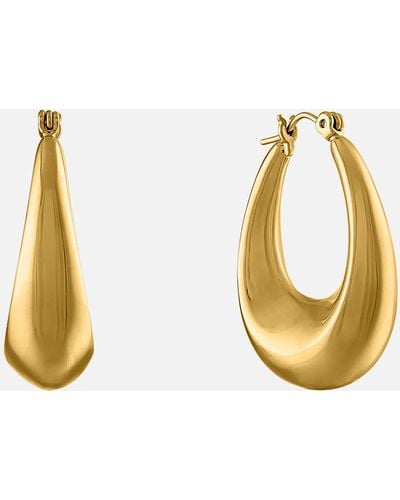 OMA THE LABEL Vår 18 Karat Gold-plated Hoop Earrings - Metallic