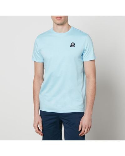 Sandbanks Logo-appliquéd Organic Cotton-jersey T-shirt - Blue