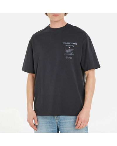 Tommy Hilfiger Nyc 1985 Cities Cotton-jersey T-shirt - Black