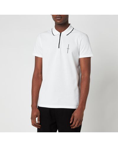 Polo Custom Fit Greig Mens Shirt White - John Craig