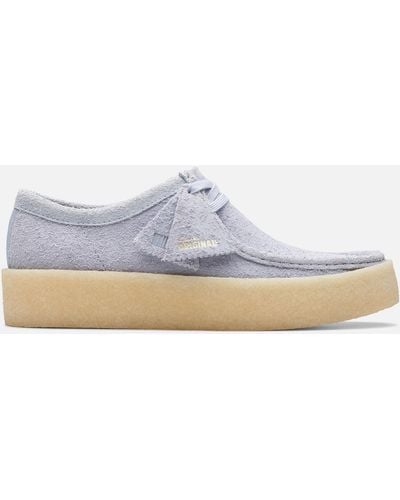 Clarks Wallabee Cup Suede Shoes - Blue