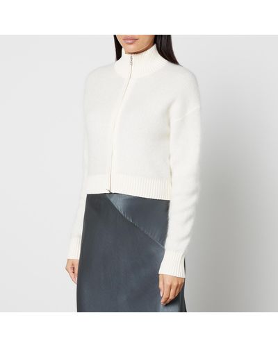 Samsøe & Samsøe Jeanne Ribbed-Knit Cardigan - White