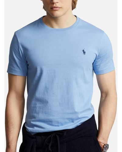 Polo Ralph Lauren Crew Cotton-Jersey T-Shirt - Blue