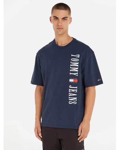 Tommy Hilfiger Skater Archive Logo Cotton T-shirt - Blue
