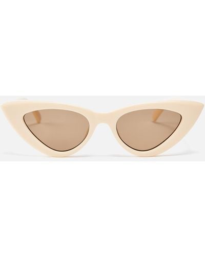Le Specs Hypnosis Acetate Cat Eye-frame Sunglasses - Natural