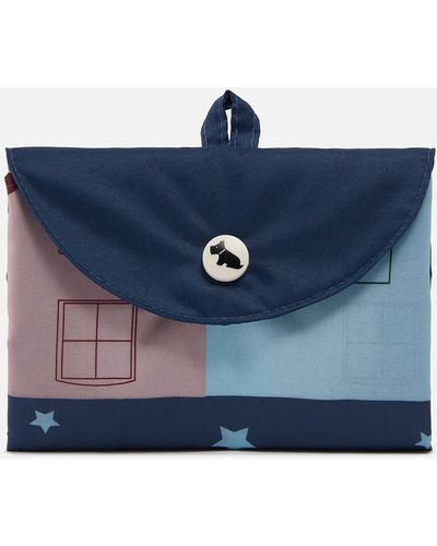 Radley Window Shopping Foldaway Shell Bag - Blue