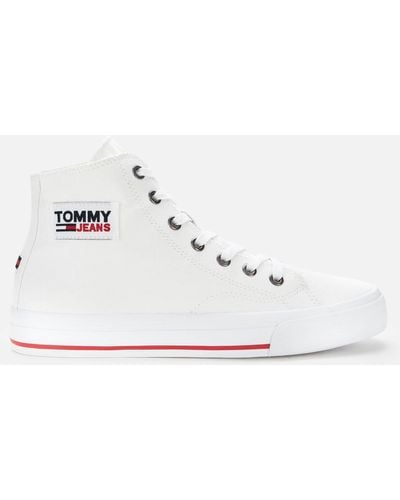 Tommy hilfiger best sale white high tops
