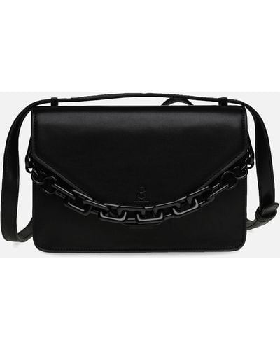 Steve Madden Bindio-l Chain Faux Leather Crossbody Bag - Black