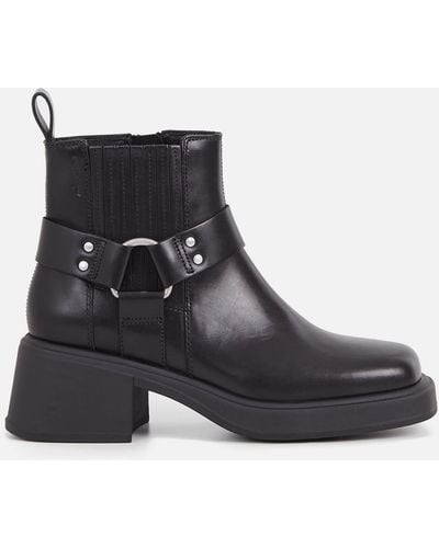Vagabond Shoemakers Dorah Leather Heeled Chelsea Boots - Black