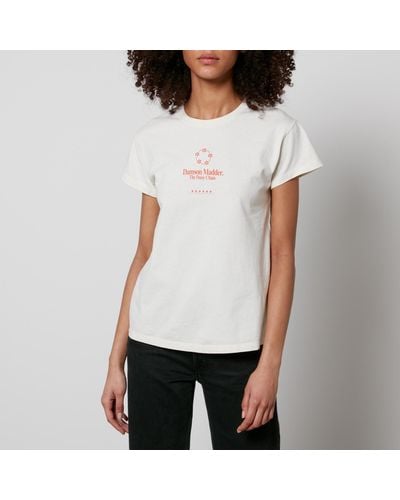 Damson Madder Daisy Chain Organic Cotton-jersey T-shirt - White