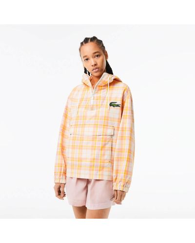 Lacoste Check Cotton-blend Jacket - Pink