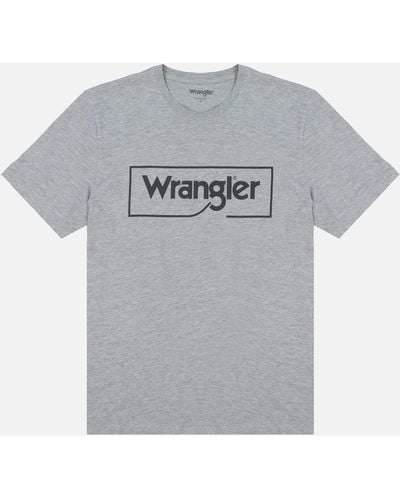 Wrangler Frame Cotton Logo T-Shirt - Grau